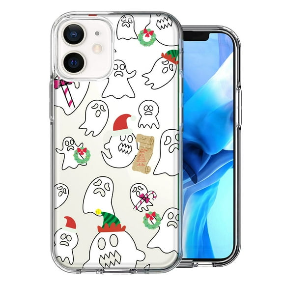MUNDAZE For Apple iPhone 11 Halloween Christmas Ghost Design Double Layer Phone Case Cover