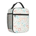 thumbnail image 4 of YFYANG Sac Lunch Portable Réutilisable pour Adultes / Enfants, Isolation de la Poignée de Boucle Mains Libres Star and Cloud Pattern / Sac Froid pour l'École, le Travail, les Pique-Niques, les Voyages, 4 of 6