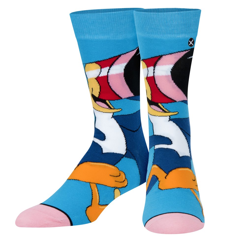 Odd Sox Odd Sox, Unisex, Food, Toucan Sam Nose, Crew Socks, Colorful Novelty Funny Cool