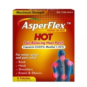 ASPERFLEX™ HOT PAIN RELIEF PATCH CAPSAICIN AND MENTHOL - 5 Patches