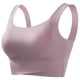thumbnail image 4 of Sujetador deportivo sin aros para mujer - Camiseta de yoga sexy con fruncido y relleno fijo en el pecho - S-XL, 4 of 4
