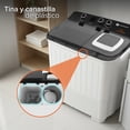 thumbnail image 2 of White Westinghouse  Lavadora Doble Tina 13 kg  WWXCTT23905BK  Gabinete en polipropileno  4 niveles de agua  3 perillas de control  Bajo consumo de energía  Ahorro de agua, 2 of 7