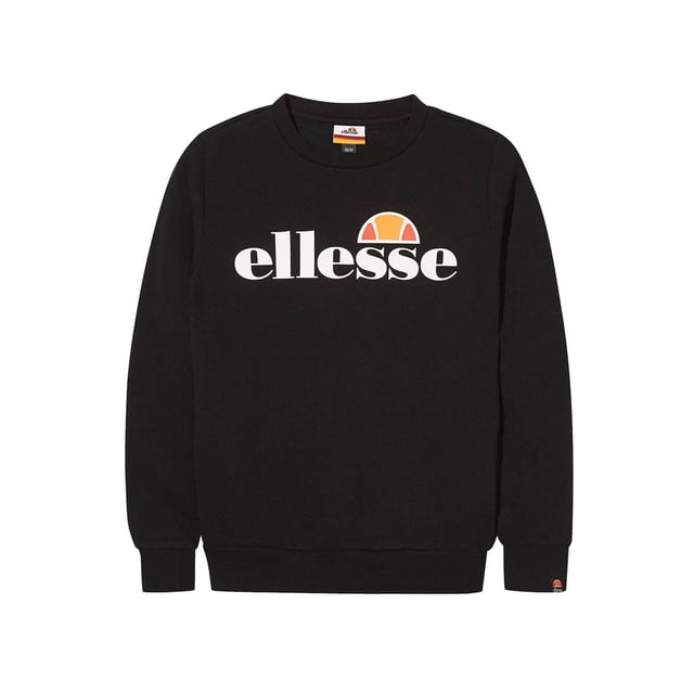 ellesse Boys Sweat Shirt SUPRIOS - Sudadera Jnr, Sudadera, Cuello redondo, Logotipo Negro 128/134
