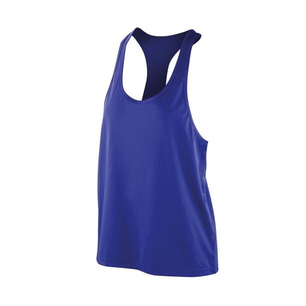 Spiro - Camiseta sin mangas impact softex para mujer (Zafiro)
