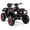 Red, variant on Gymax 24V 2-Seater 4-Wheeler Quad Electric Vehicle w/ 4 Motors Soft Start LED Lights Red