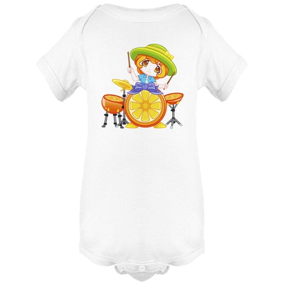 Orange Drumset Bodysuit Infant -Image by Shutterstock, 24 Months