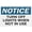 Warning Sign 4, variant on Notice Turn Off Lights When Not In Use Reflective Aluminum Sign - 8"x12", Rust Free, Weather Resistant, Waterproof, Easy To Mount - Office, Home, School, Factory