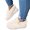 White, variant on Rockomi Winter Loafers for Women Shoes Lined Warm Bowknot Ankle Boots Moccasin Slipper Plush Loafers Anti-Slip Black 7