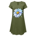 thumbnail image 4 of Sexy Vestidos Cortos de Verano para las Mujeres 2025 Moda Suelta de Ocio Vestido de Manga Corta con Cuello en V, Vestido Casual de Rodilla, 4 of 6