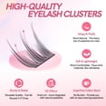 thumbnail image 3 of Kit de extensión de pestañas MLEN DIARY Natural 105 Cluster Lashes, 3 of 8