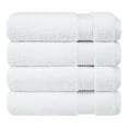 thumbnail image 6 of Cotton Paradise 100% Cotton 4 Piece Turkish Bath Towel Set, Soft Plush Towels Clearance Bathroom Set, White, 6 of 7