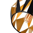 thumbnail image 6 of 1 Light Down Mini Pendant with Black+Copper Finish, 6 of 7