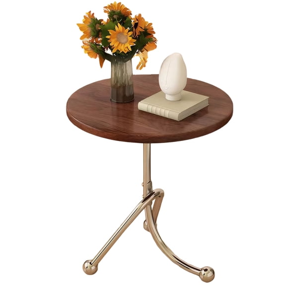 CLBDRESS 15.75 X16.14 Inches Small Round Side Table Coffee Table End Table Bedside Table for Bedroom Living Room Small Spaces