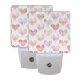 thumbnail image 7 of Hearts with Plaids Pattern Valentine LED Night Light Sensor Lamp Plug-in Adjustable Brightness 2 Pack, 7 of 7
