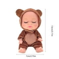 thumbnail image 3 of Cute Mini Doll Sleeping Realistic Figure Animal Outfit Washable PVC for Hand-Eye Coordination Ages 4-5 Years, 3 of 6