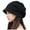 Black, variant on Crochet Bucket Hat Women - Boho Y2K Style Packable Beach Hat Lady Big Head Around The Face Small Pile Fisherman Hat