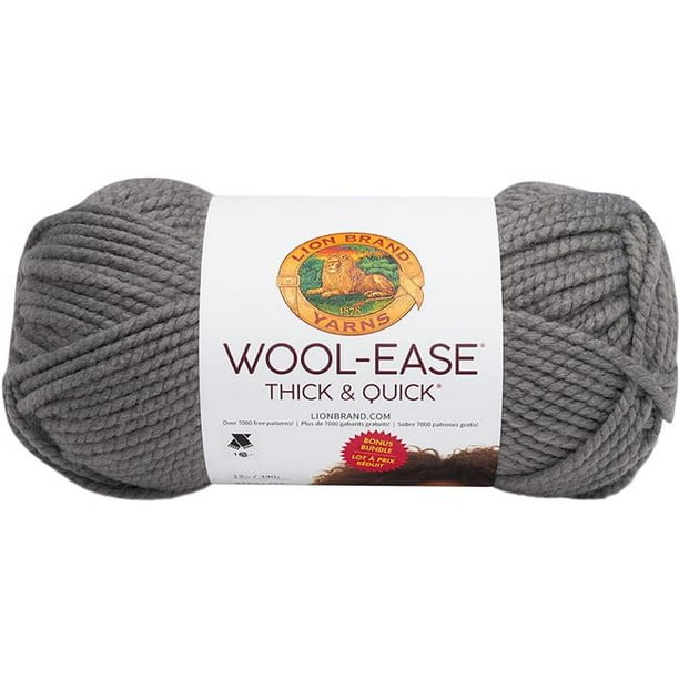 Lion Brand WoolEase Thick & Quick Bonus Bundle YarnSlate Walmart