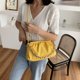 thumbnail image 3 of Bolso de hombro plisado para mujer, bolso de mano con cadena de PU Cloud Messenger (amarillo) Likrtyny Para estrenar, 3 of 9