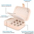 thumbnail image 3 of Small Jewellery Box,Necklace Ring Storage Box Mini Jewellery Box Double Layer Travel Jewellery Storage Box for Women Girls Gifts, 3 of 7