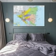 thumbnail image 4 of Nicaragua Map Posters Picture Print Wall Art Poster Painting Canvas Posters Artworks Gift Room Aesthetic 12x18inch(30x45cm), 4 of 6