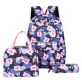 thumbnail image 1 of Mochila para ordenador portátil con bolsa de almuerzo y estuche para lápices, conjunto de mochila escolar multifuncional para niños de primaria y secundaria, 3 uds., 1 of 5
