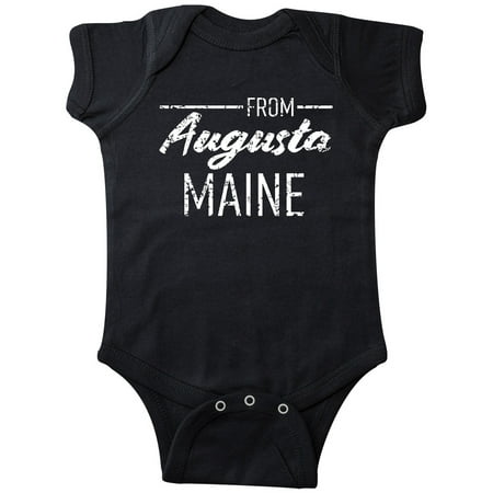 

Inktastic From Augusta Maine in White Distressed Text Gift Baby Boy or Baby Girl Bodysuit