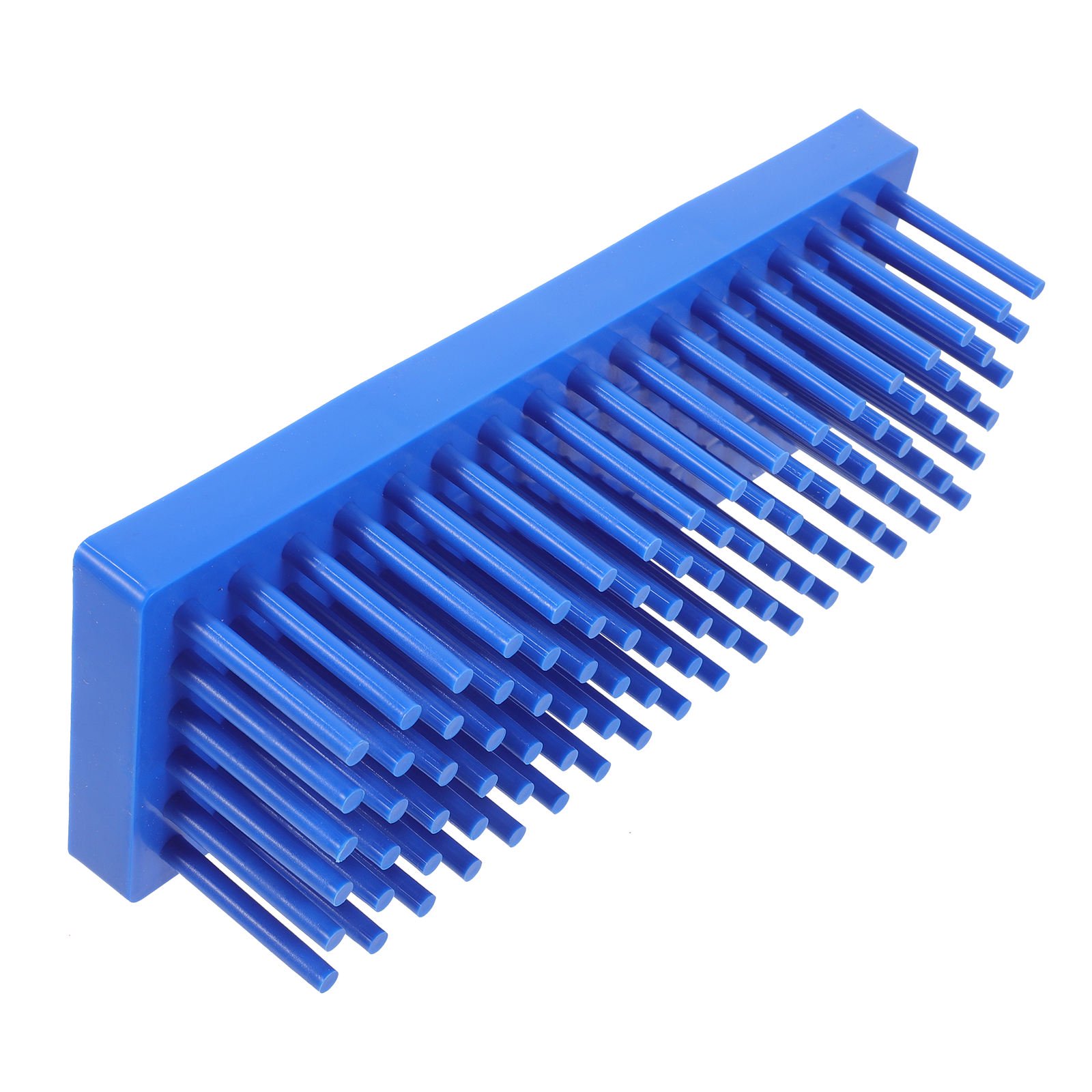 KAKOWELY Blue Plastic Test Tube Holder for Storage with Peg Design High Capacity