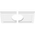 thumbnail image 4 of Ekena Millwork CMP16X8RE2-05000 5 in. ID x 5.5 in. Rectangle Architectural Grade PVC Contemporary Ceiling Medallion - 2 Piece, 4 of 4