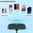thumbnail image 4 of Magnetic Wireless Charger,15W Wireless Charging Pad Compatible for iPhone 17 17e 16 16e 15 14 13 12 11 Pro Max,Samsung Galaxy S25 S24 S23 and Android Smart Phones Fast Charging Pad,No Adapter, 4 of 10