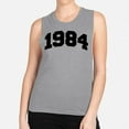 thumbnail image 2 of 1984 College Style Women's Muscle Tank X-Small Heather Grey, 2 of 5