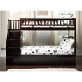 Westbrook Staircase Bunk Twin over Twin with Twin Size Urban Trundle