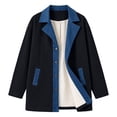 thumbnail image 4 of Wovilon Women's Corduroy Snap Front Jacket with Contrast Collar and Pockets, Relaxed Fit Long Sleeve Casual Coat for Fall and Winter Daily Wear, 4 of 9
