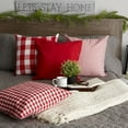 thumbnail image 3 of DII Assorted Red/White Pillow Cover 18x18 Set/4, 3 of 6