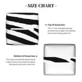 thumbnail image 5 of Kdxio Zebra Print Tissue Box Cover,Square Decorative PU Leather Facial Paper Case Organizer Holder Dispenser for Bathroom,Night Stands,Desk,Car 5.2''X5.2''X5.2'', 5 of 8