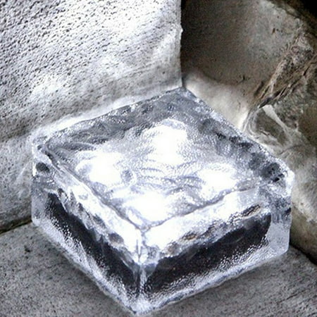 

Follure Outdoor LED Solar Light Ice Brick Light Floor Tile Square Underground Light