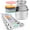 Color, variant on Magnetic Measuring Cups And Spoons Set-heavy Duty 304 Stainless Steel Double Measurement Markings Set Of 16 With Leveler For Measure Dry Liquid Ingredients