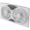 thumbnail image 2 of Comfort Zone Ventilateur de Fenêtre Réversible Double 3 Vitesses avec Télécommande, Blanc, 2 of 8