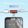 thumbnail image 4 of Lifetechs 2 in1 Fast Charging Stable Transmission Plug Play Audio Adapter Type-C to 3.5mm Headphone Jack Converter Audio Accessories, 4 of 8