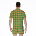 thumbnail image 2 of Shamrock Plaid St. Patrick'S Day Short Sleeve Men'S Rompers, Irish St. Patrick'S Day Casual Summer Jumpsuits Outfit, 2 of 4