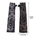 thumbnail image 3 of Jiibva Rose Cross Lace Gloves Mesh Long Fingerless Opera Gloves Halloween Elbow Length Lace Gloves for Evening Prom, 3 of 7