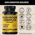 thumbnail image 2 of Mushroom Complex Premium Con Hongos Adaptógenos - Melena de Leon - Nootrópico Natural - Concentración - Vitaminas Mujer / Hombre - 60 Capsulas, 2 of 6