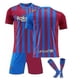 thumbnail image 1 of Nuevo 21/22 Inicio Kits de fútbol para niños Camisa de tiras azules Camiseta de fútbol Traje de entrenamiento-Sin señal (Azul - Rojo)-28 (12-13 años) BmatwkZeng Bmatwe Jersey, 1 of 1
