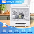 thumbnail image 3 of Portable Countertop Dishwasher, 5 Washing Programs and High Temperature ,White, 3 of 9