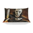 thumbnail image 3 of Michael Myers Halloween 3 Pcs Bed Sheets Set Breathable Duvet Cover with 2 Pillow Sham Soft All Seasons Bedding Set 90"x90", 3 of 8
