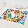 thumbnail image 2 of Colorful Rainbow Tie Dye Spiral Pattern Blanket,Comfortable Soft Flannel Throw Blanket,All Season,Warm Lightweight Blankets for Sofa Bed Couch Living Room Chair,30"x40", 2 of 4