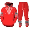 thumbnail image 3 of Sudadera con capucha con impresión 3D digital, estilo nacional europeo y americano, para hombres y mujeres, con capucha, pantalones deportivos, traje de moda, 3 of 5