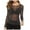Black, variant on Mesh Top Women's Transparent Glitter Mesh Top Black Transparent Long Sleeve Shirt Women's Loose T-Shirt