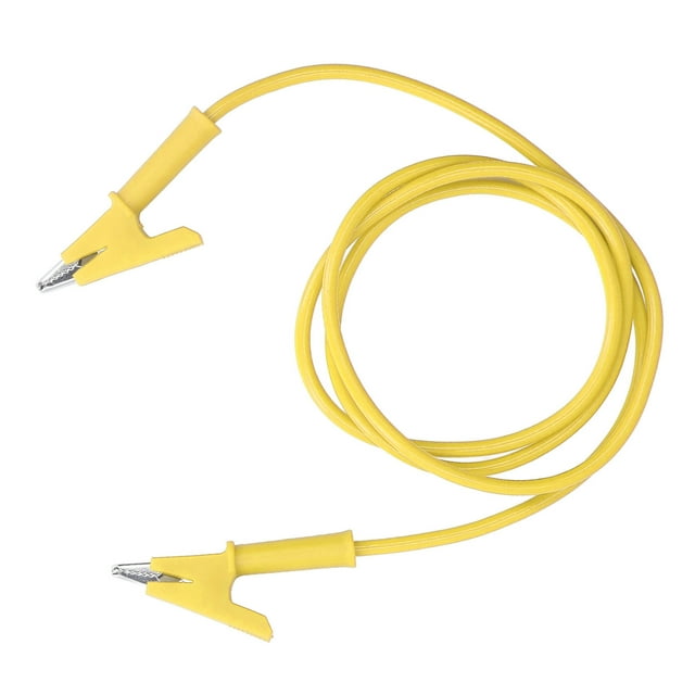 Câble de Test, Pince à Double Extrémité 10mm pour Test de Serrage Ferme pour Batterie Jaune