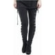 thumbnail image 1 of Pantalones de mujer, leggings góticos con cordones laterales, negros, ajustados, para invierno y Navidad., 1 of 5