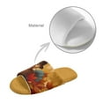thumbnail image 4 of FUIALDOLG Cartoon Turkey Thanksgiving Print Slippers for Women Memory Foam House Bedroom Soft Open Toe Slides Sandals Shoes Trendy Gift for Womens Anti-Skid Sole, Size 7.5-8.5, 4 of 7
